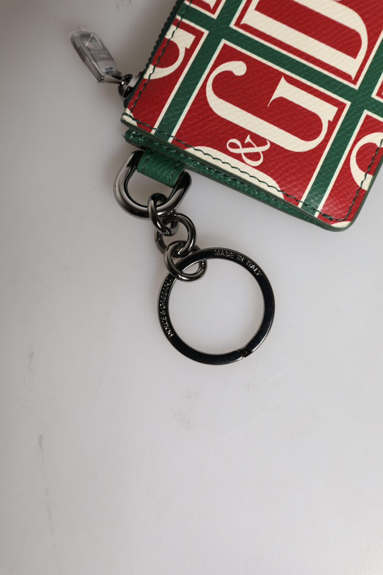 Dolce &amp;amp; Gabbana Grön Kalvskinnsplånbok med Logotyptryck och Monogram