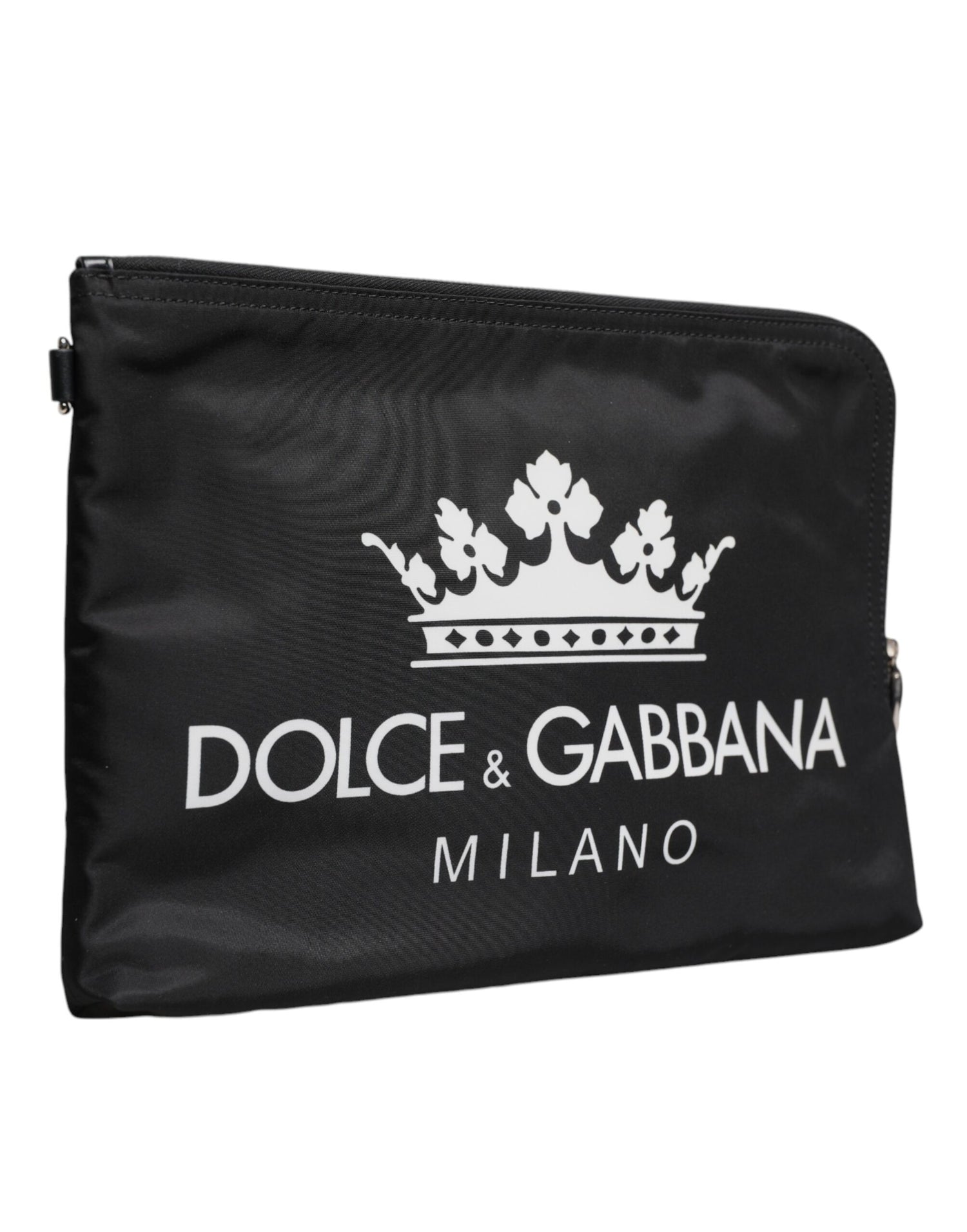 Dolce &amp;amp; Gabbana svart DG Milano-tryck kuvertväska i nylon