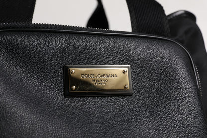 Dolce &amp;amp; Gabbana svart axelrem med husdjursbärbar logotypplack