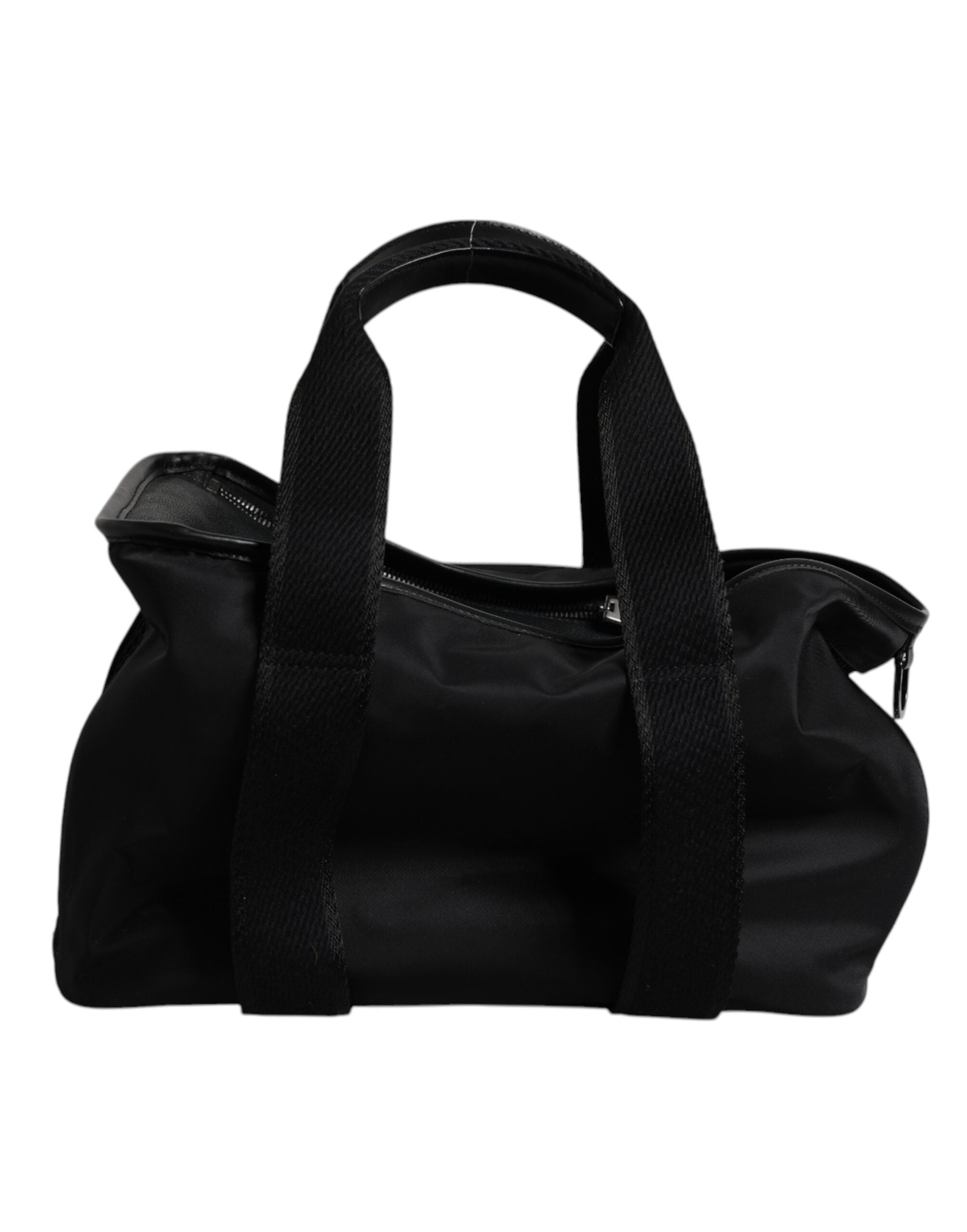 Dolce &amp;amp; Gabbana svart axelrem med husdjursbärbar logotypplack