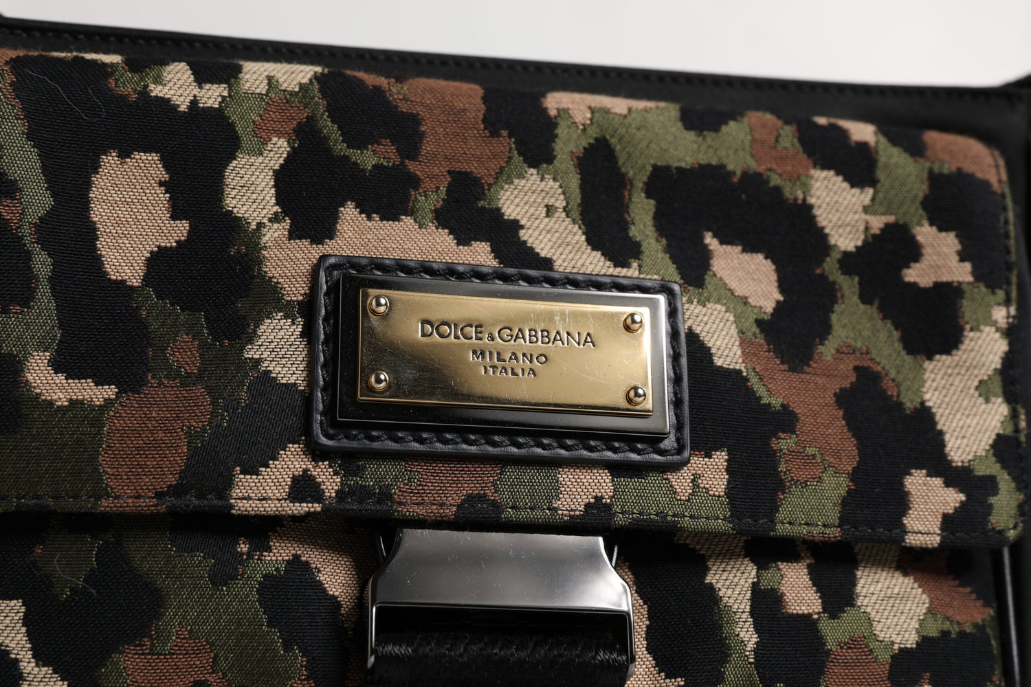 Dolce &amp;amp; Gabbana flerfärgad leopardfärgad jacquard axelväska
