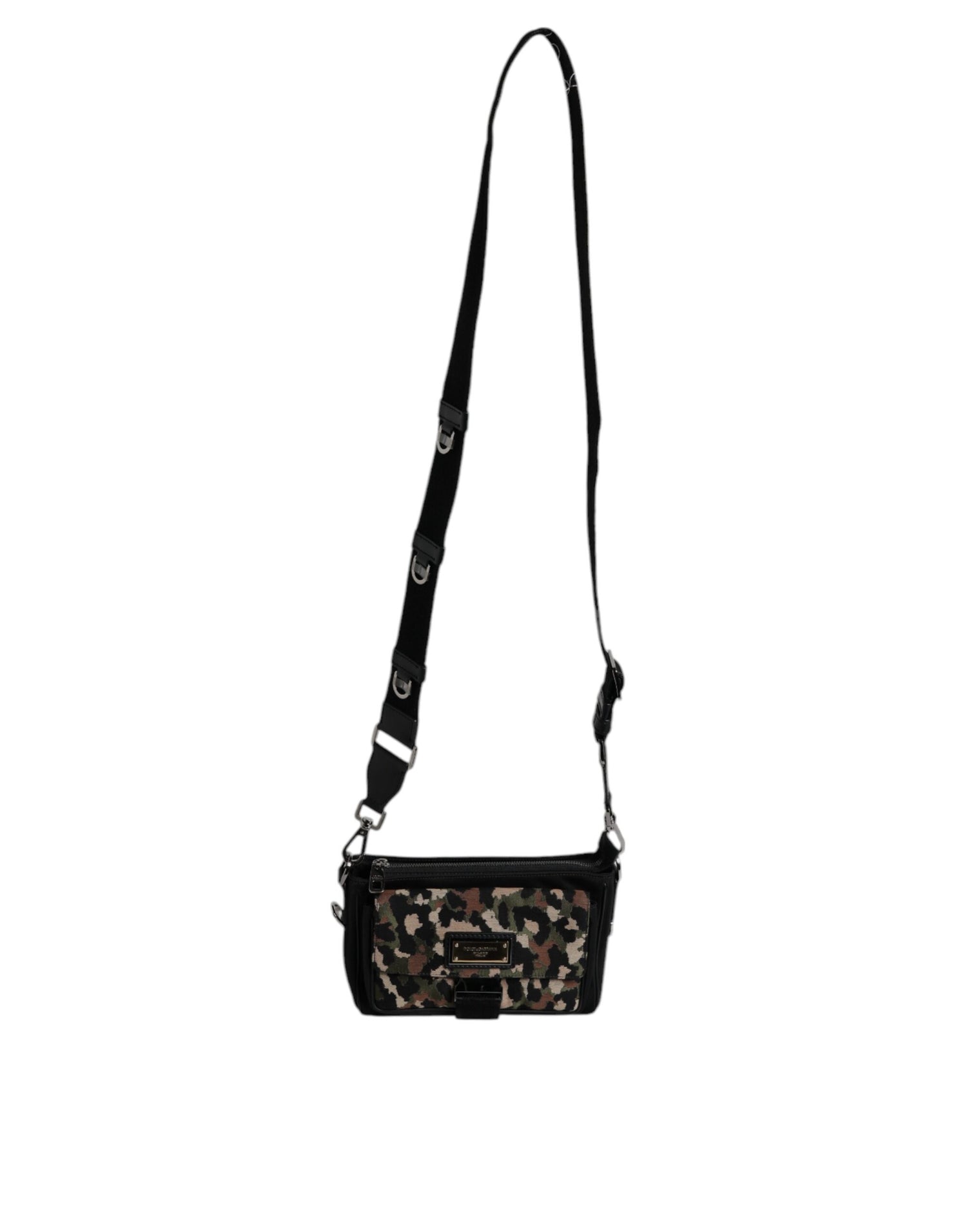 Dolce &amp;amp; Gabbana flerfärgad leopardfärgad jacquard axelväska