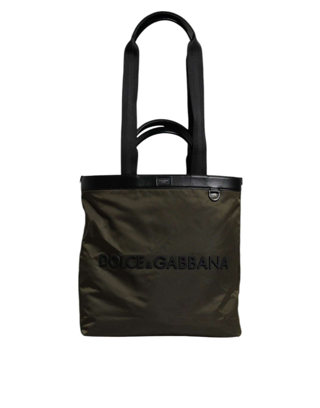 Dolce &amp;amp; Gabbana Militärgrön Nylonväska med Axelrem