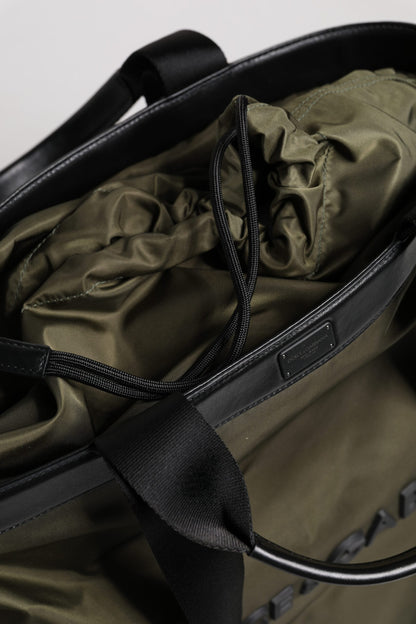 Dolce &amp;amp; Gabbana Militärgrön Nylonväska med Axelrem