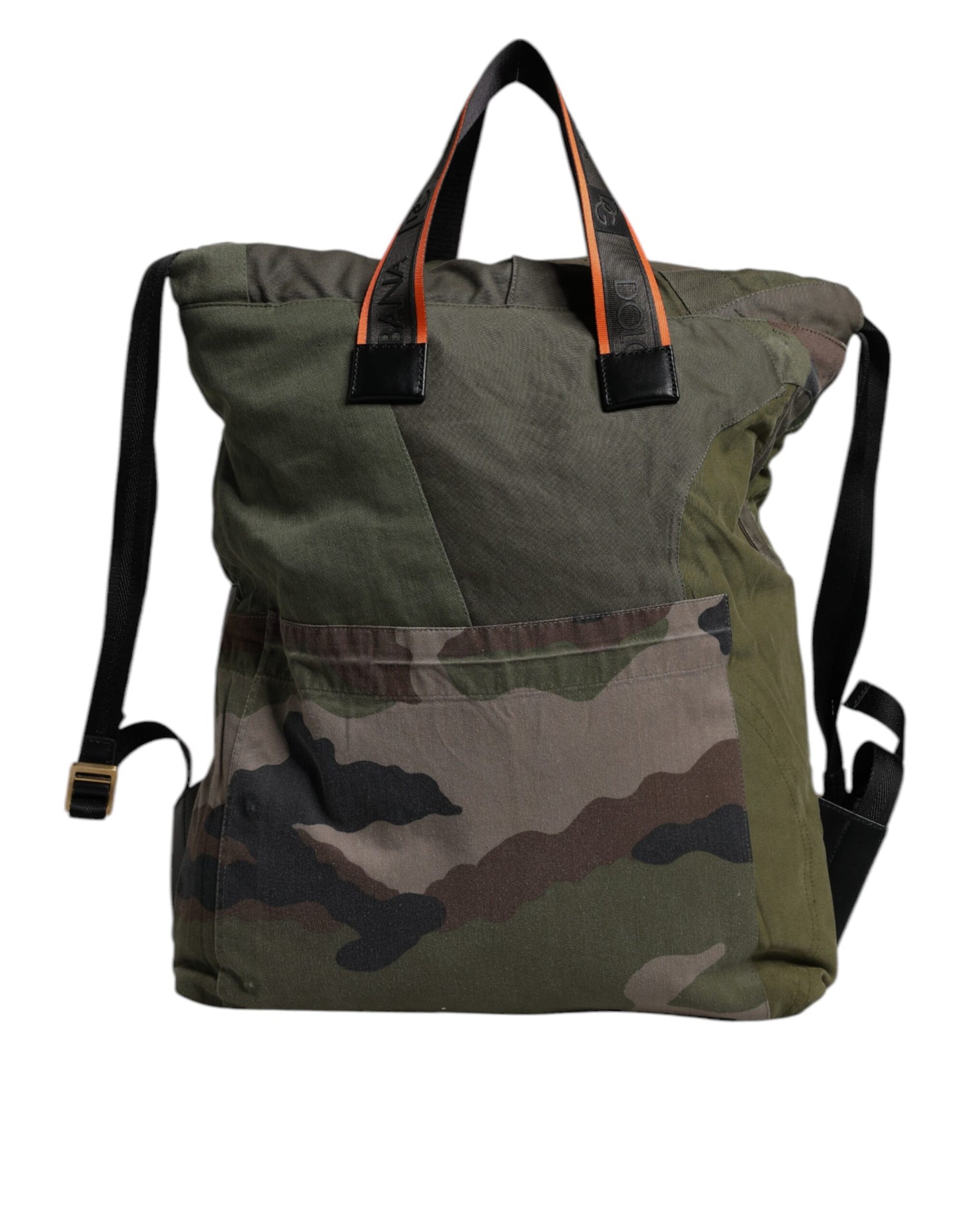 Dolce &amp;amp; Gabbana Militärgrön Patchwork Ryggsäck