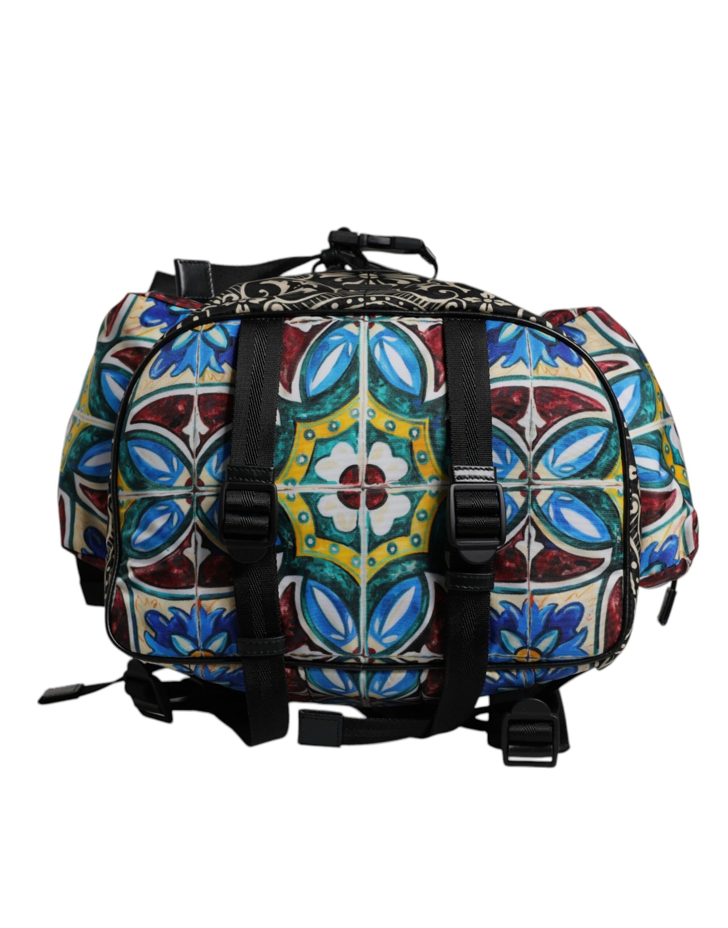 Dolce &amp;amp; Gabbana Flerfärgad Maiolica-tryck Nylon Ryggsäck Väska