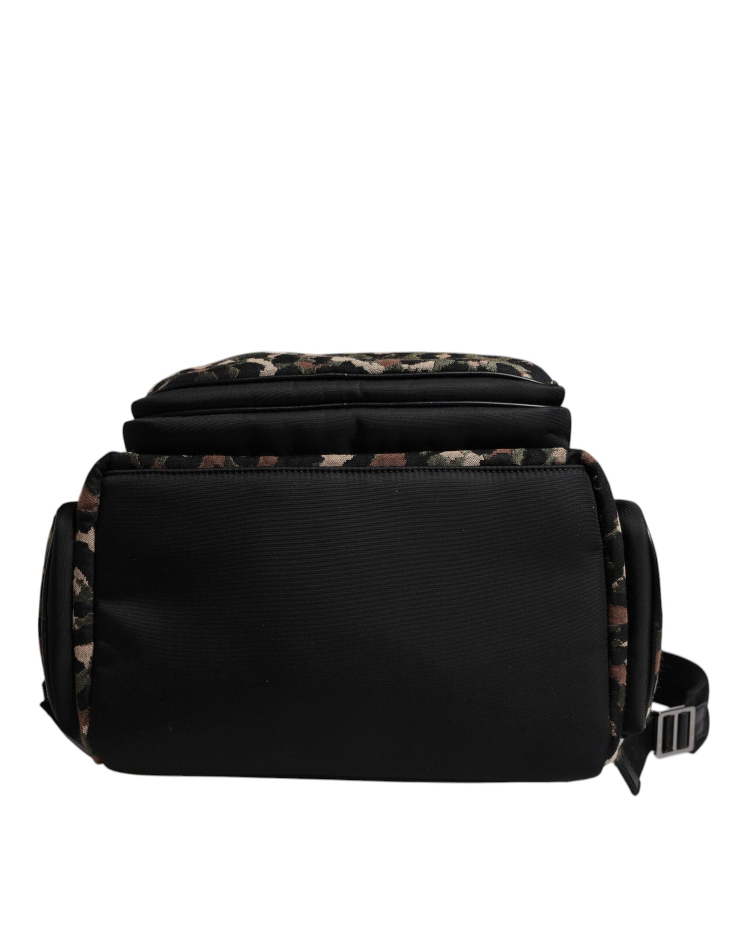 Dolce &amp;amp; Gabbana Flerfärgad Leopardtryck DG Logo Plack Herr Ryggsäck Väska