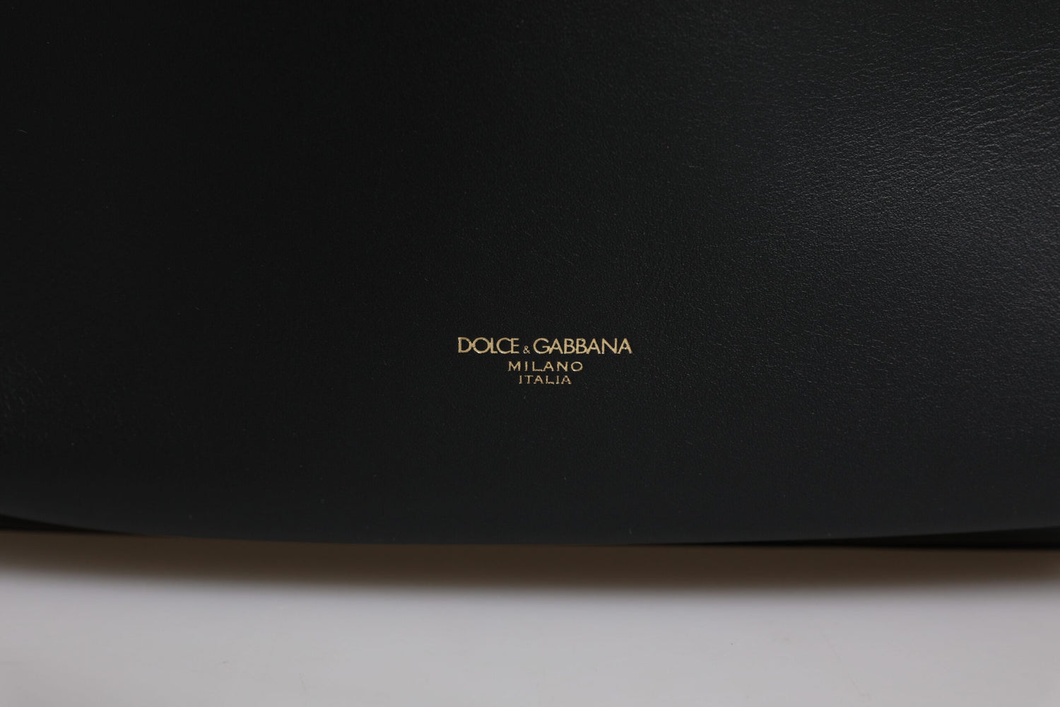 Dolce &amp;amp; Gabbana svart DG läderryggsäck med logotyptryck