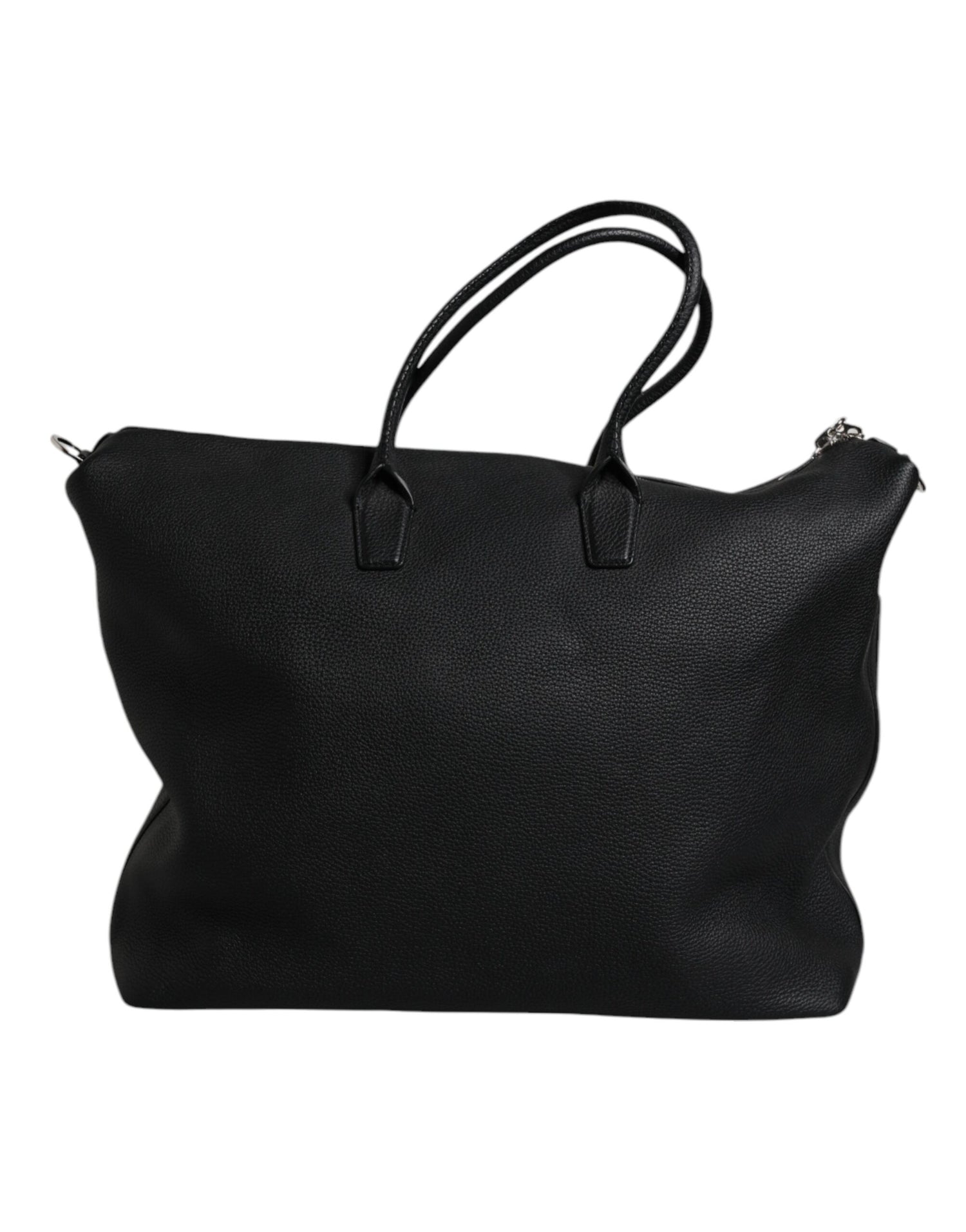 Dolce &amp;amp; Gabbana svart duffelväska i kalvskinn och läder