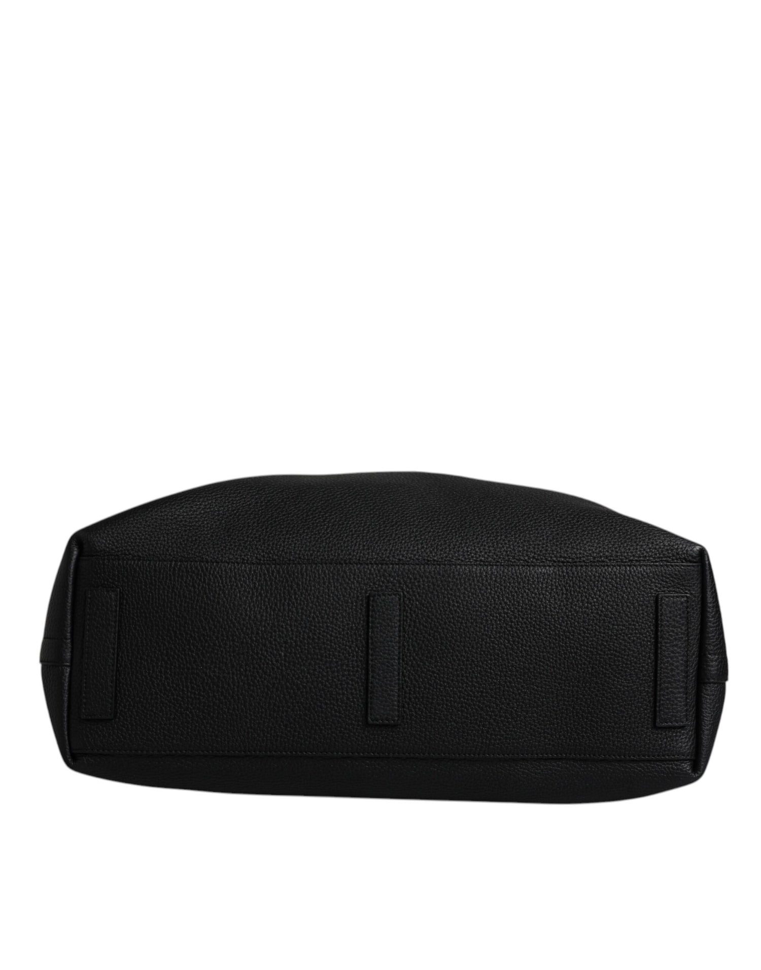Dolce &amp;amp; Gabbana svart duffelväska i kalvskinn och läder
