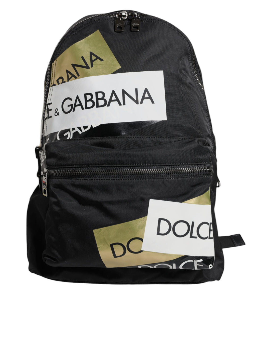 Dolce &amp;amp; Gabbana Svart Logotyptejp Polyamid Skolryggsäck