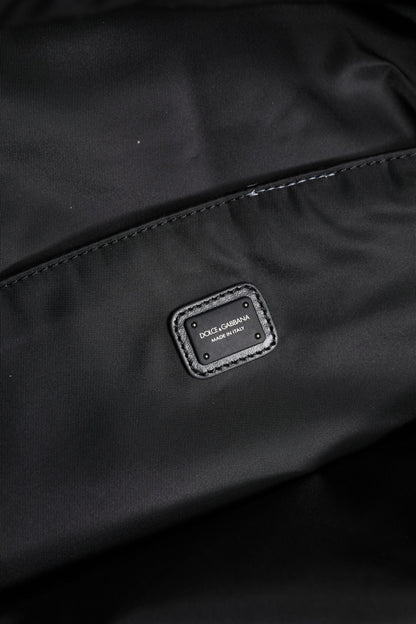 Dolce &amp;amp; Gabbana Svart Logotyptejp Polyamid Skolryggsäck