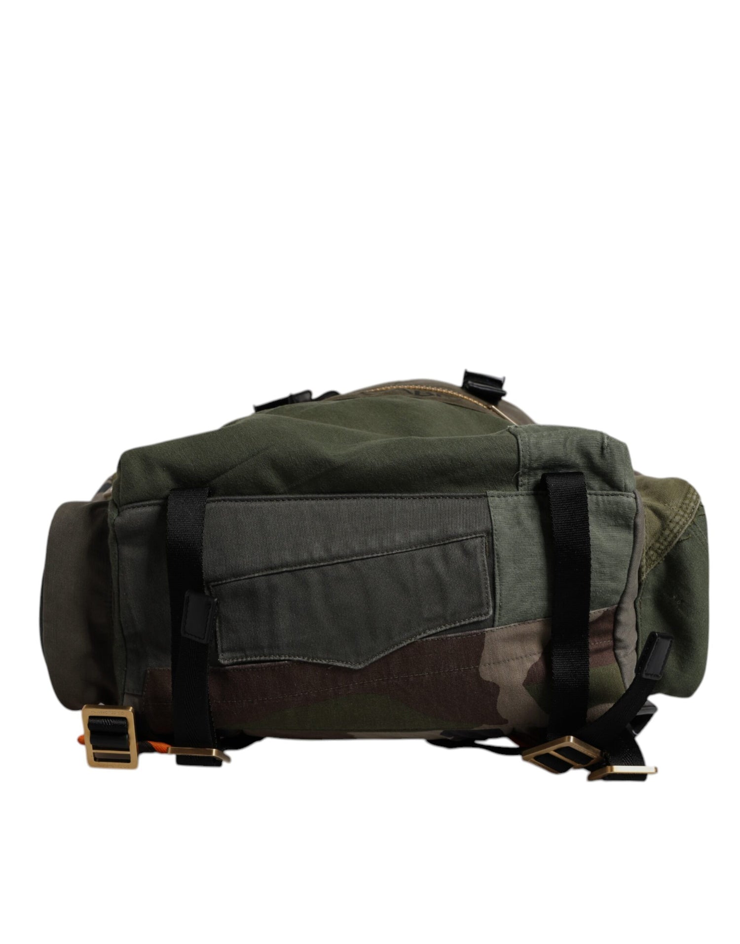 Dolce &amp;amp; Gabbana Militärgrön Patchwork Skolryggsäck