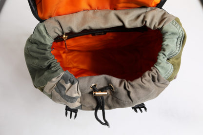 Dolce &amp;amp; Gabbana Militärgrön Patchwork Skolryggsäck