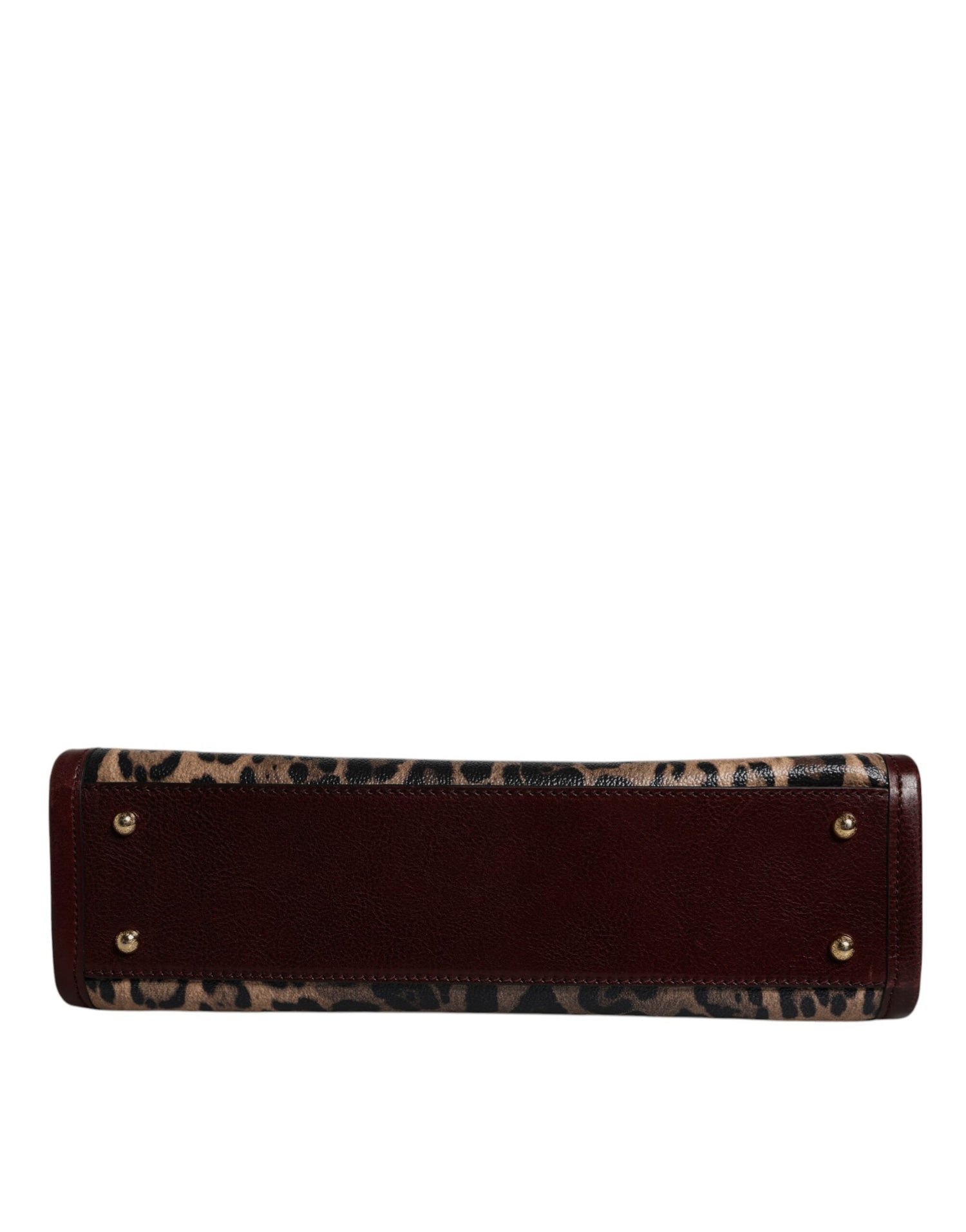 Dolce &amp;amp; Gabbana Brun Leopard Läderväska med Axelrem