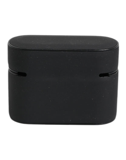Dolce &amp;amp; Gabbana Svart Orange Silikonfodral med Präglad Logotyp till Airpods