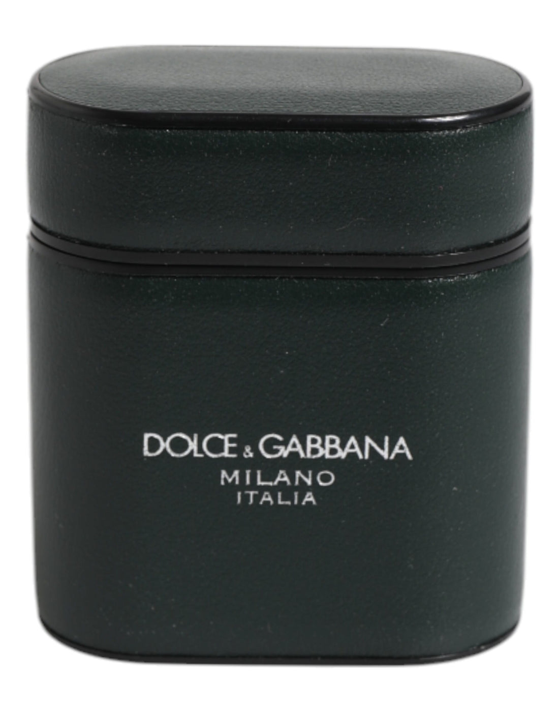 Dolce &amp;amp; Gabbana Svart Kalvskinnsläder Med Logotyptryck Flipfodral Till Airpods