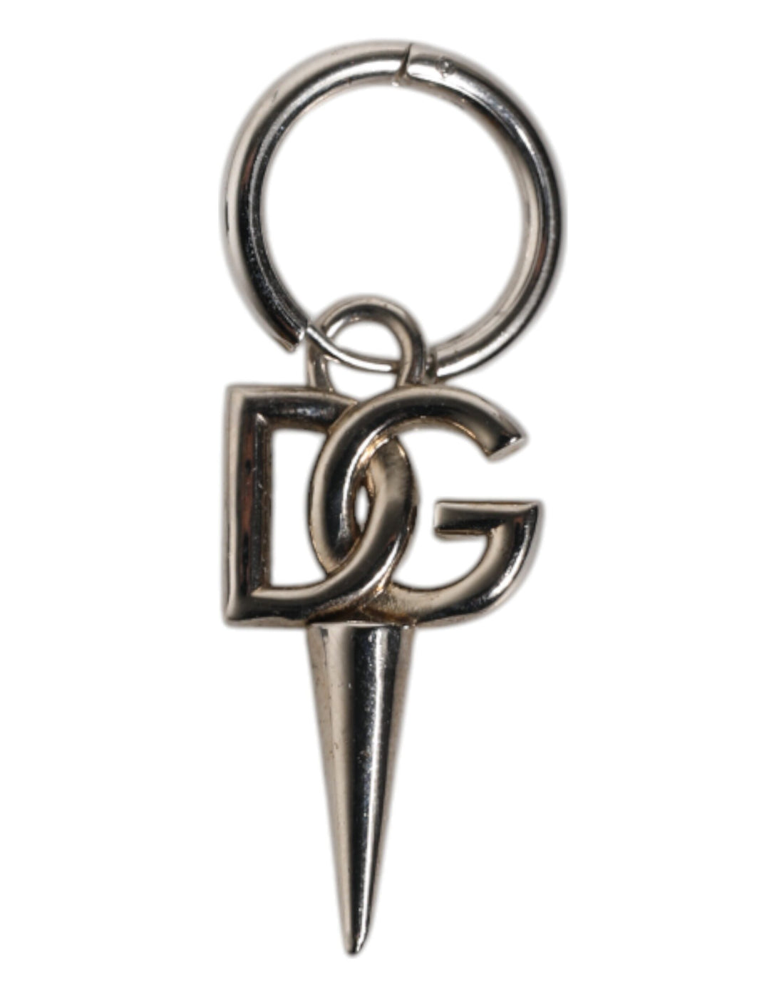 Dolce &amp;amp; Gabbana Nyckelring i silvermässing med DG-logotyp i metall