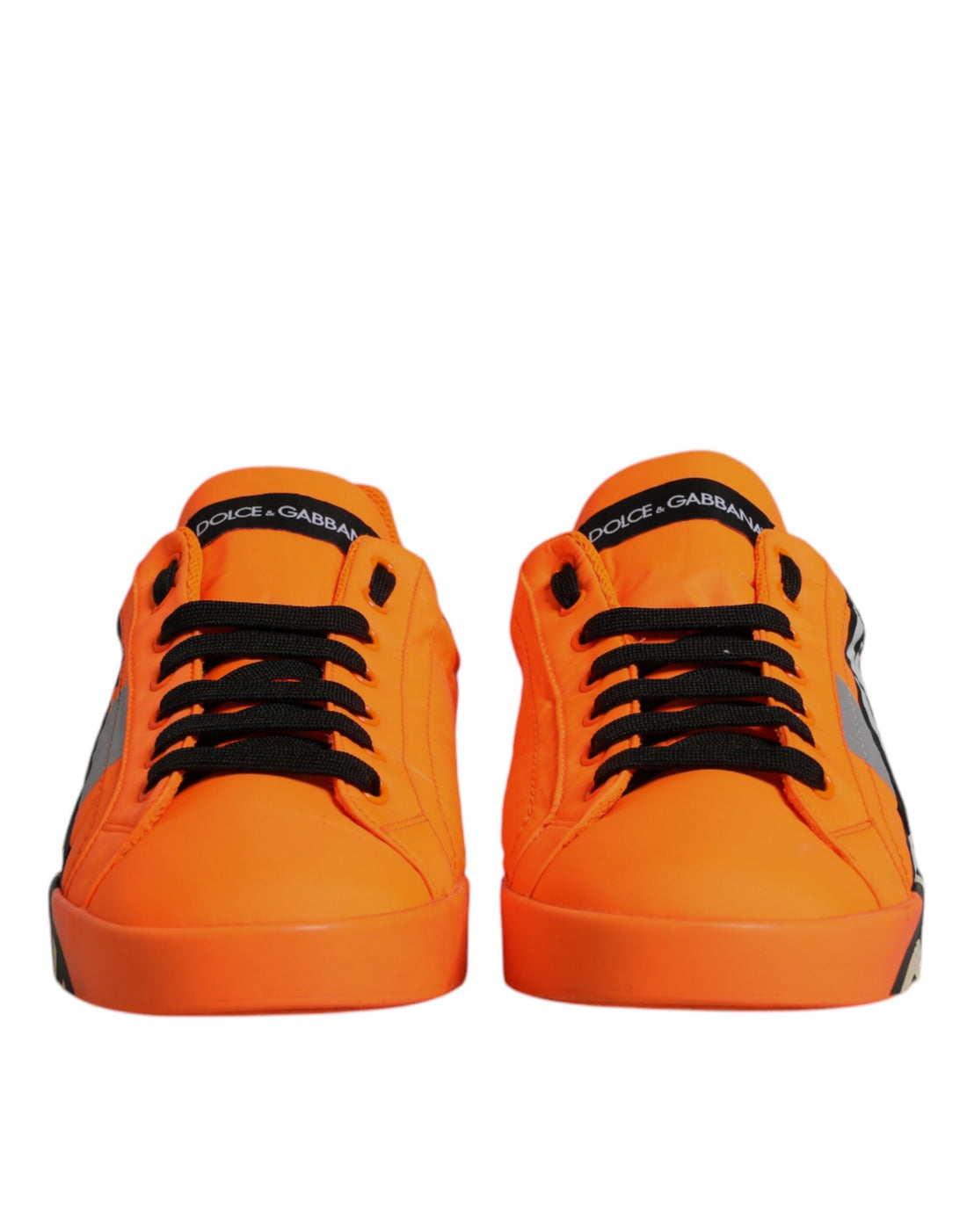Dolce &amp;amp; Gabbana Orange Portofino Logo Tape Herr Sneakers Skor