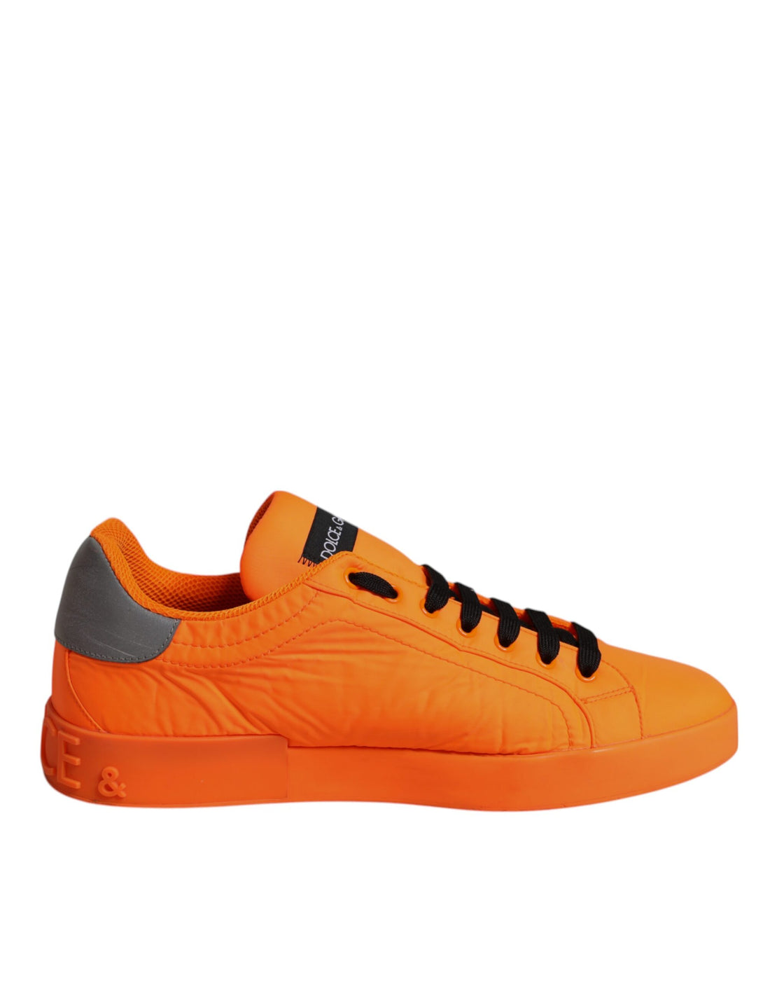 Dolce &amp;amp; Gabbana Orange Portofino Logo Tape Herr Sneakers Skor
