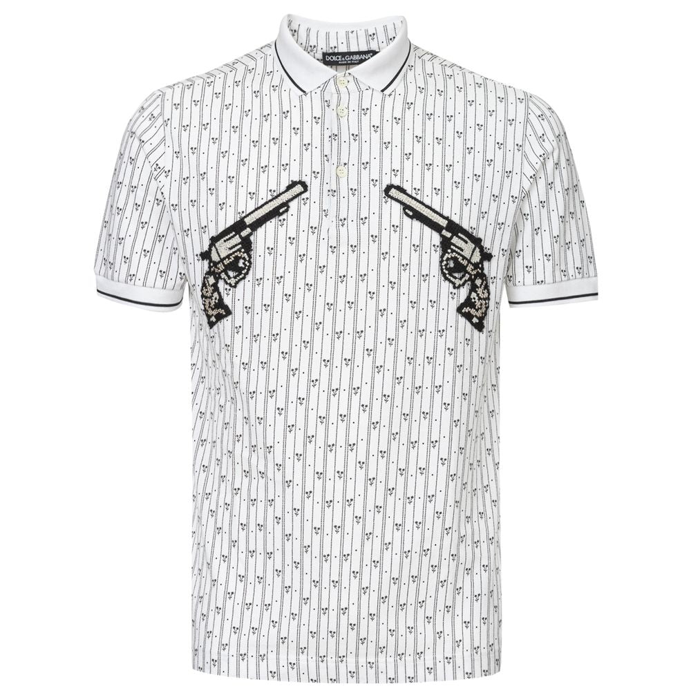 Dolce &amp;amp; Gabbana Vit Bomullspikétröja