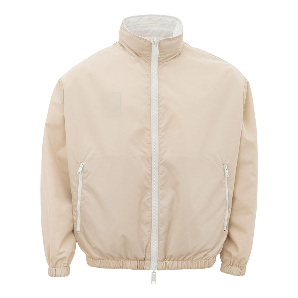 Armani Exchange Beige polyamidjacka för den moderna mannen