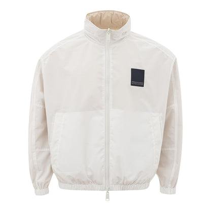 Armani Exchange Beige polyamidjacka för den moderna mannen