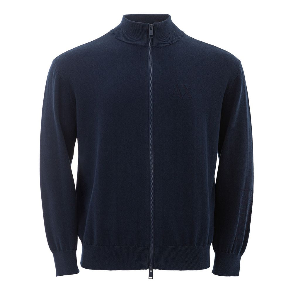 Armani Exchange blå bomullströja