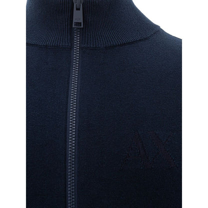 Armani Exchange blå bomullströja