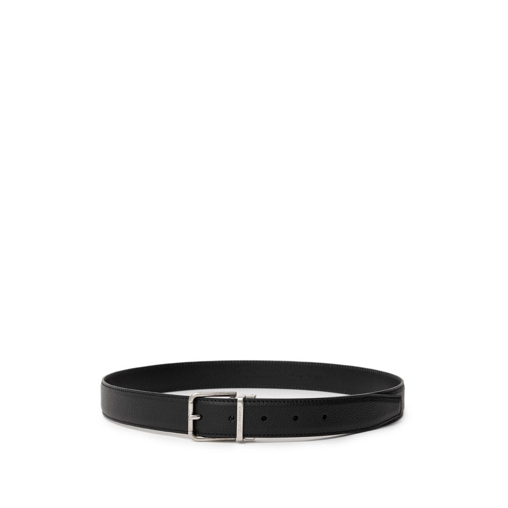 Dolce &amp;amp; Gabbana svart läderbälte