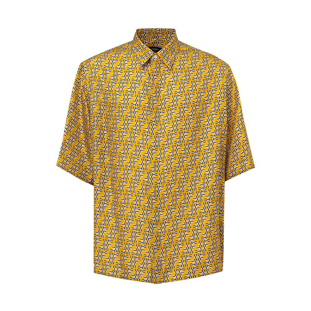 Fendi Gul Siden Kortärmad