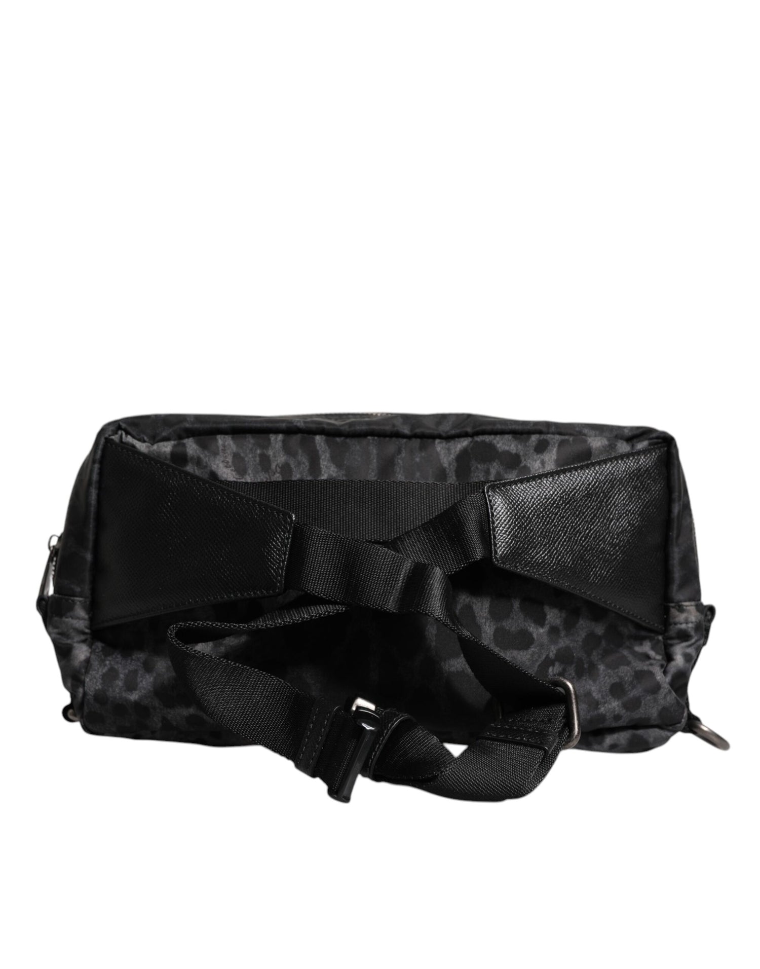 Dolce &amp;amp; Gabbana Svart Grå Leopard DG Logotyp Midjeväska