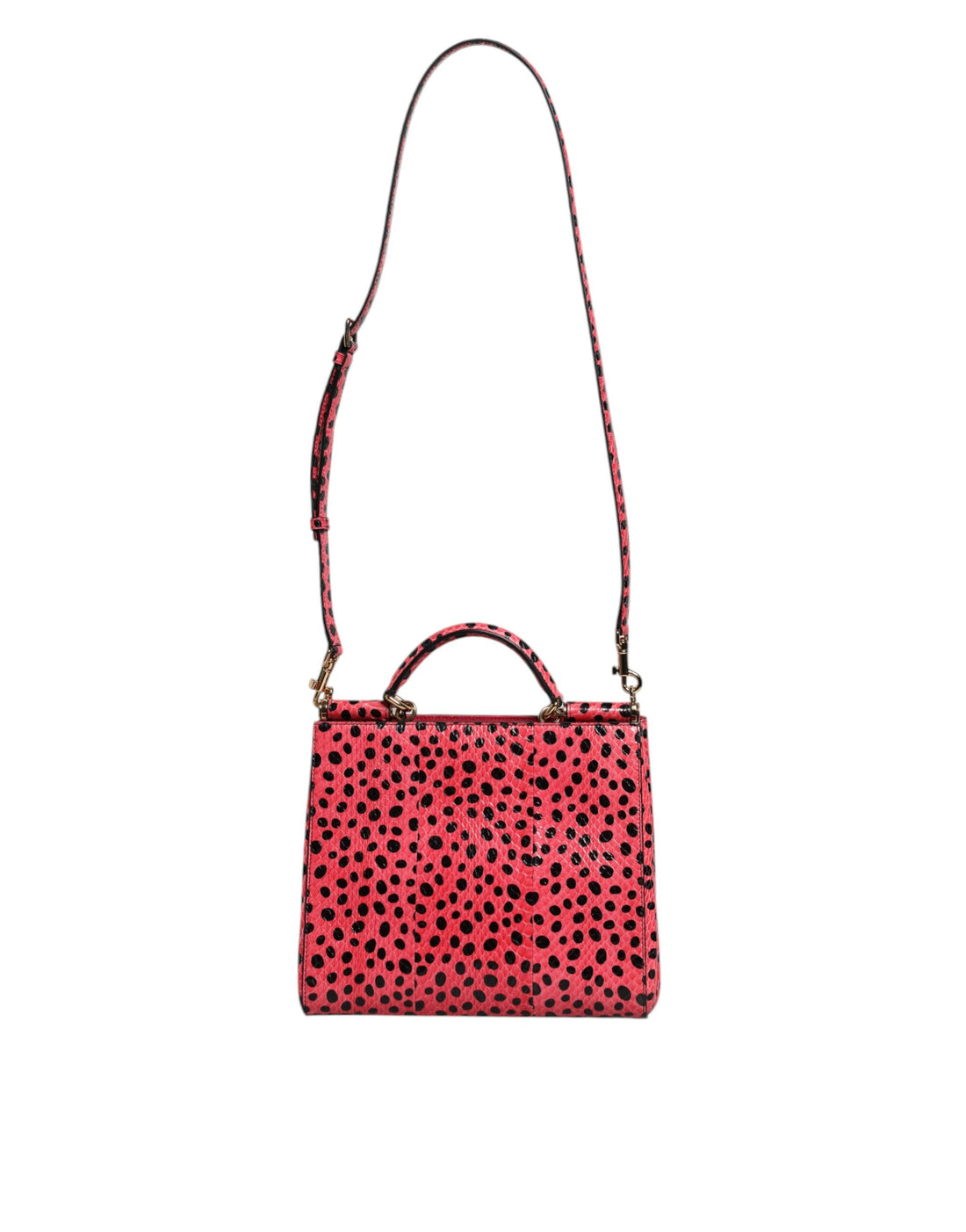 Dolce &amp;amp; Gabbana Rosa Exotisk Läderväska med Topphandtag