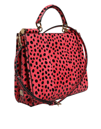 Dolce &amp;amp; Gabbana Rosa Exotisk Läderväska med Topphandtag
