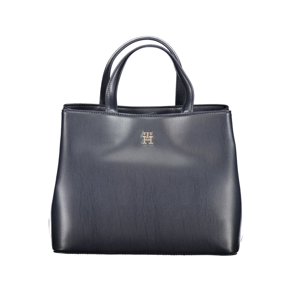 Tommy Hilfiger blå polyetenhandväska