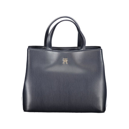 Tommy Hilfiger blå polyetenhandväska