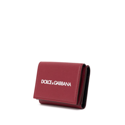 Dolce &amp;amp; Gabbana Röd Kalvskinnsplånbok