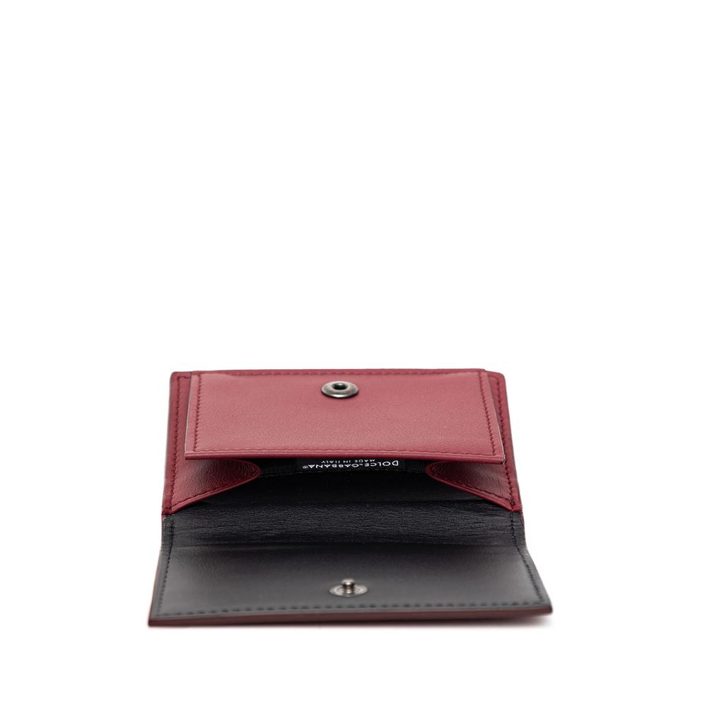 Dolce &amp;amp; Gabbana Röd Kalvskinnsplånbok
