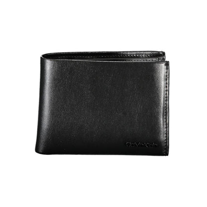 Calvin Klein elegant läderplånbok med RFID-block och myntväska