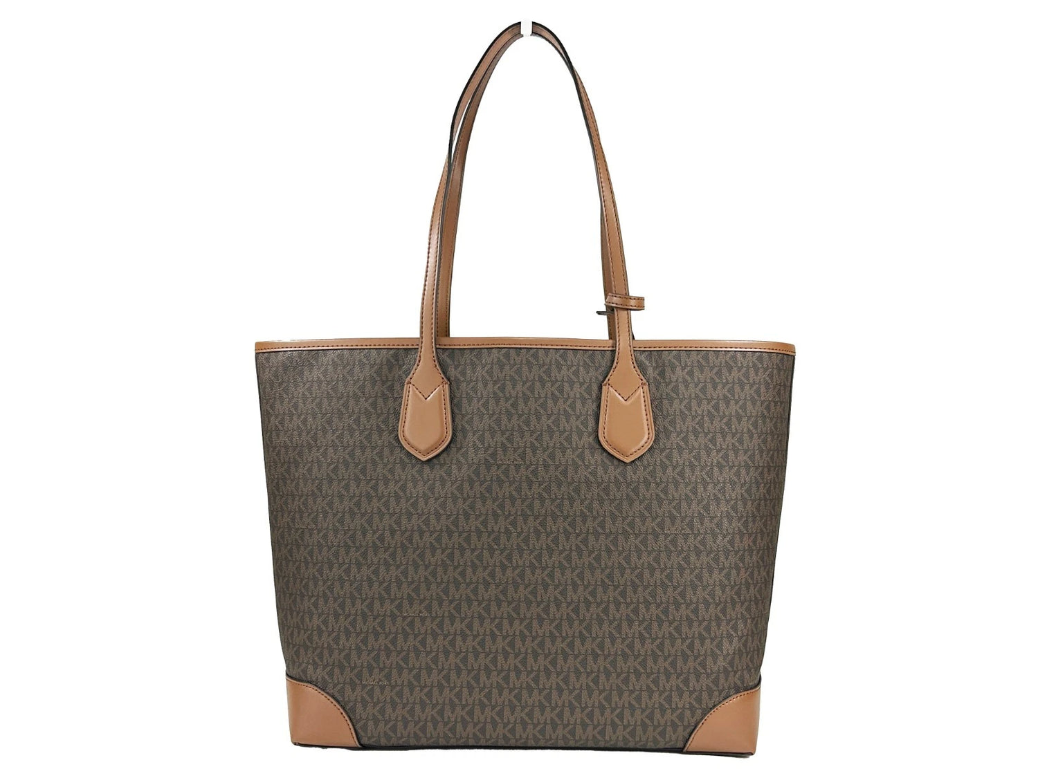 Michael Kors Eva Stor Randig Resväska Plus Påse Brun