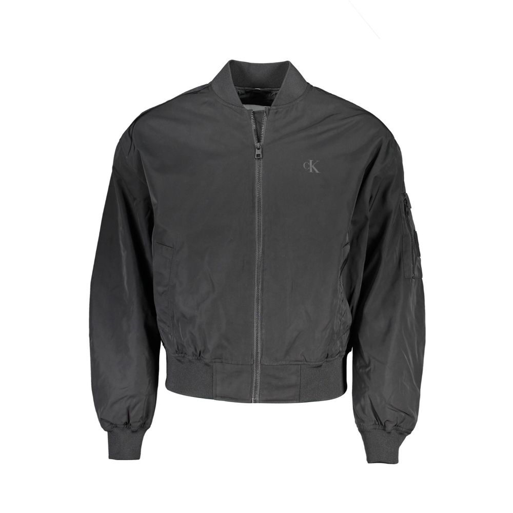 Calvin Klein Sleek långärmad jacka med dragkedja