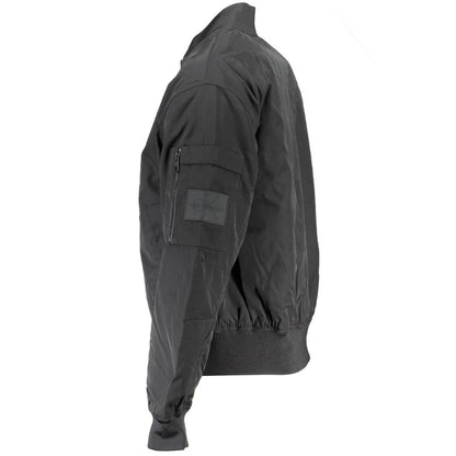 Calvin Klein Sleek långärmad jacka med dragkedja