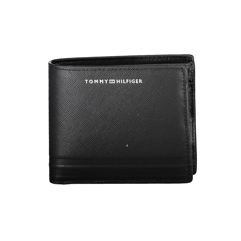 Tommy Hilfiger svart läderplånbok för män