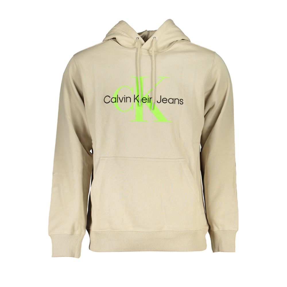Calvin Klein Beige Huvtröja i Bomull