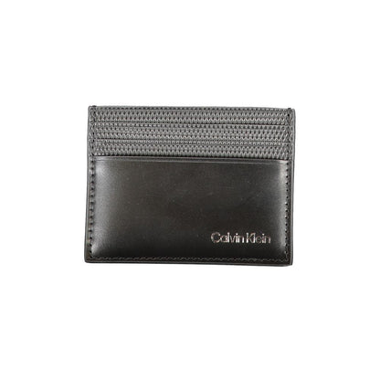 Calvin Klein svart läderplånbok