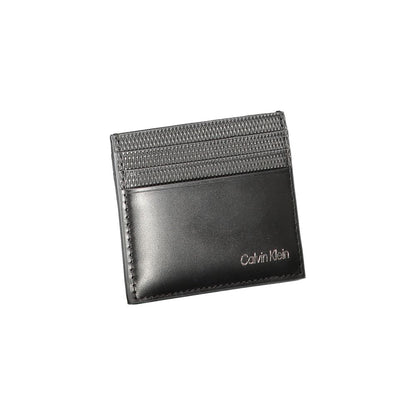 Calvin Klein svart läderplånbok