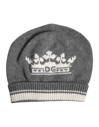 Dolce &amp;amp; Gabbana Grå Kashmir Stickad Vintermössa