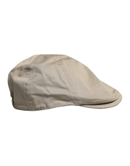 Dolce &amp;amp; Gabbana Beige Cotton Newsboy Capello Cabbie Hat