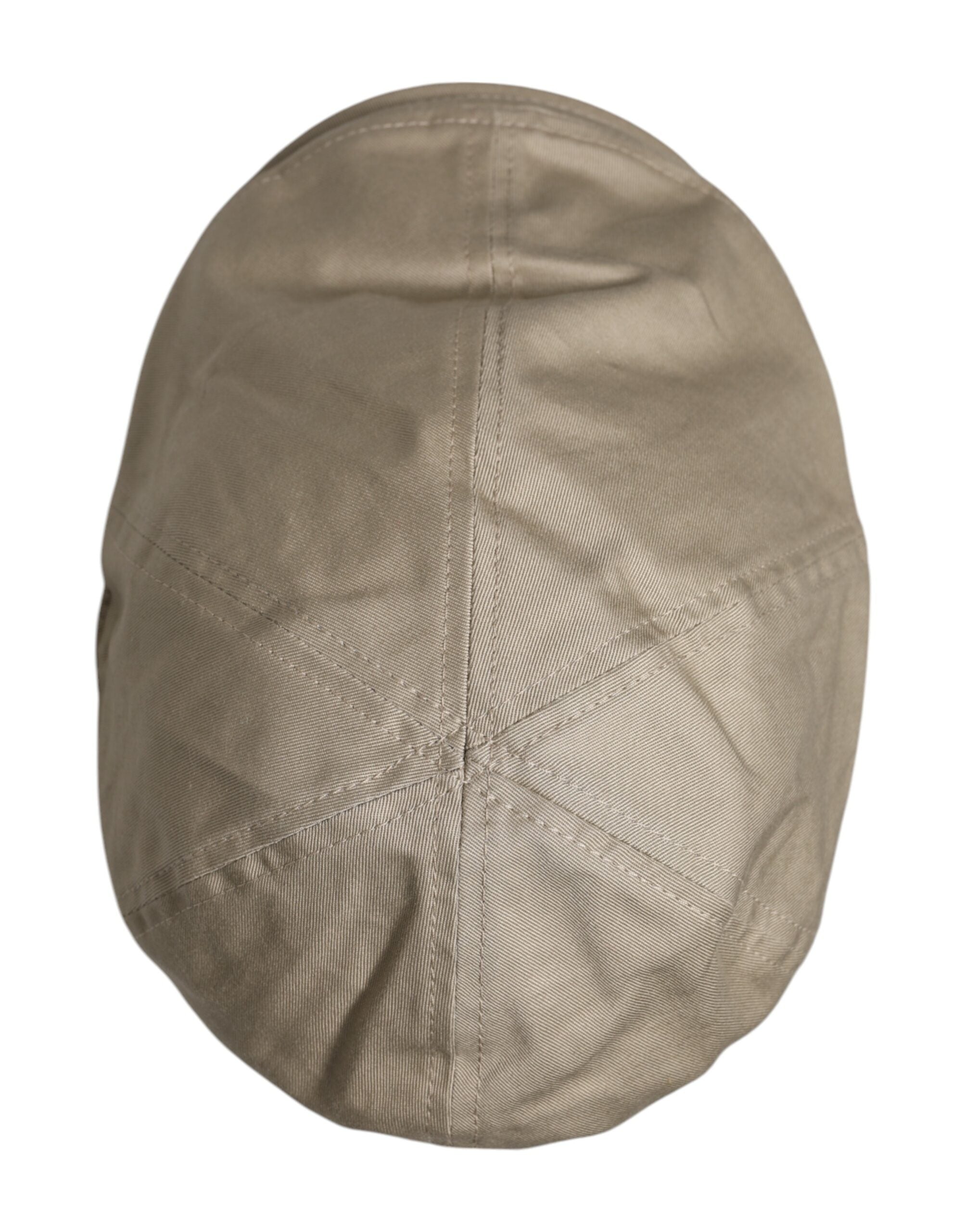 Dolce &amp;amp; Gabbana Beige Cotton Newsboy Capello Cabbie Hat