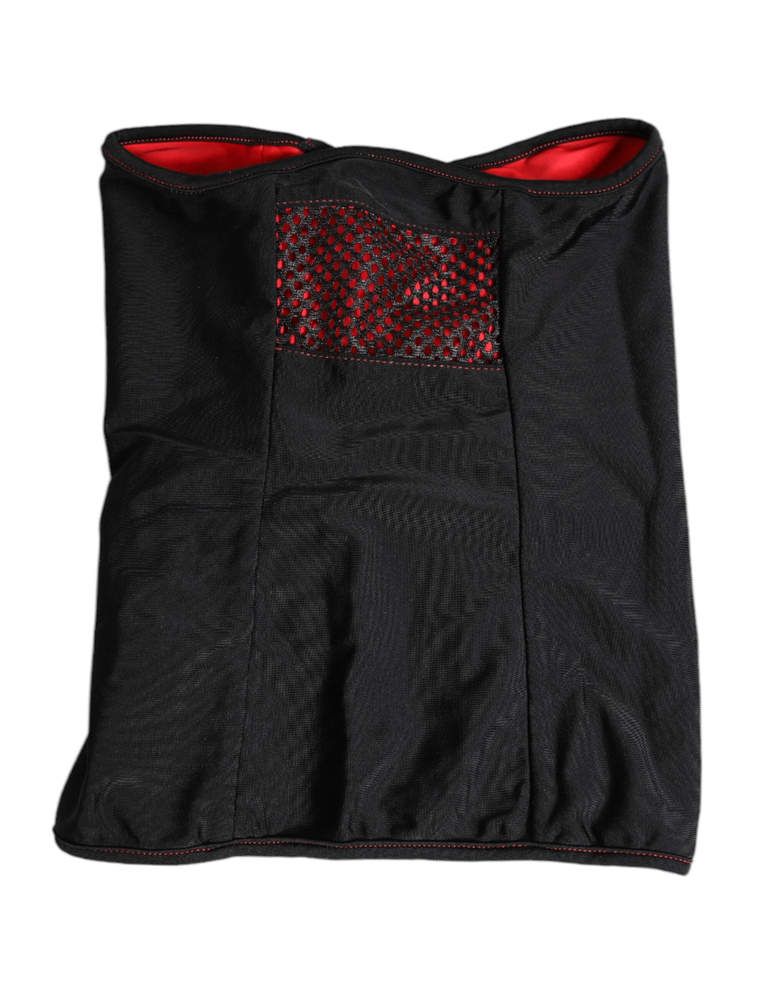 Dolce &amp; Gabbana Svart Nylon Stickad Halsduk Balaklava